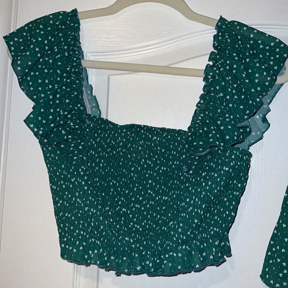 MakeMeChic 2-piece Ruffle Trim Set - Picture 6 of 9